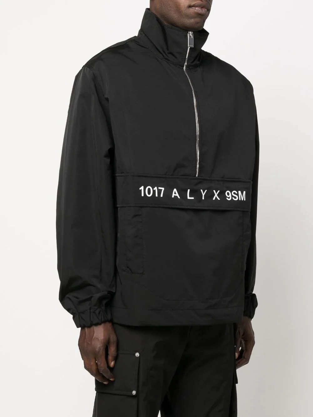 logo-print zip-up windbreaker - 3