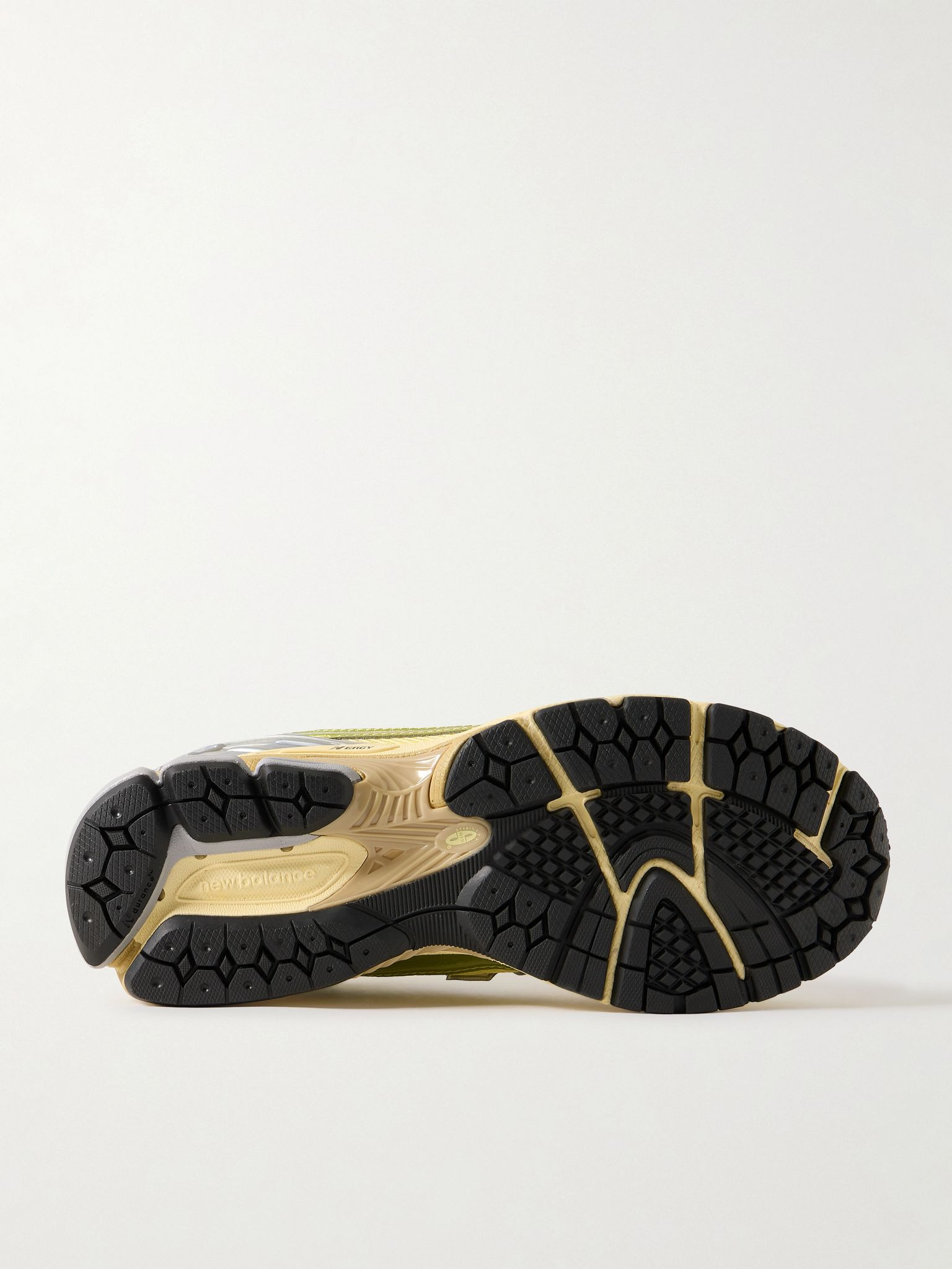 1906R Rubber-Trimmed Mesh Sneakers Chartreuse - 3