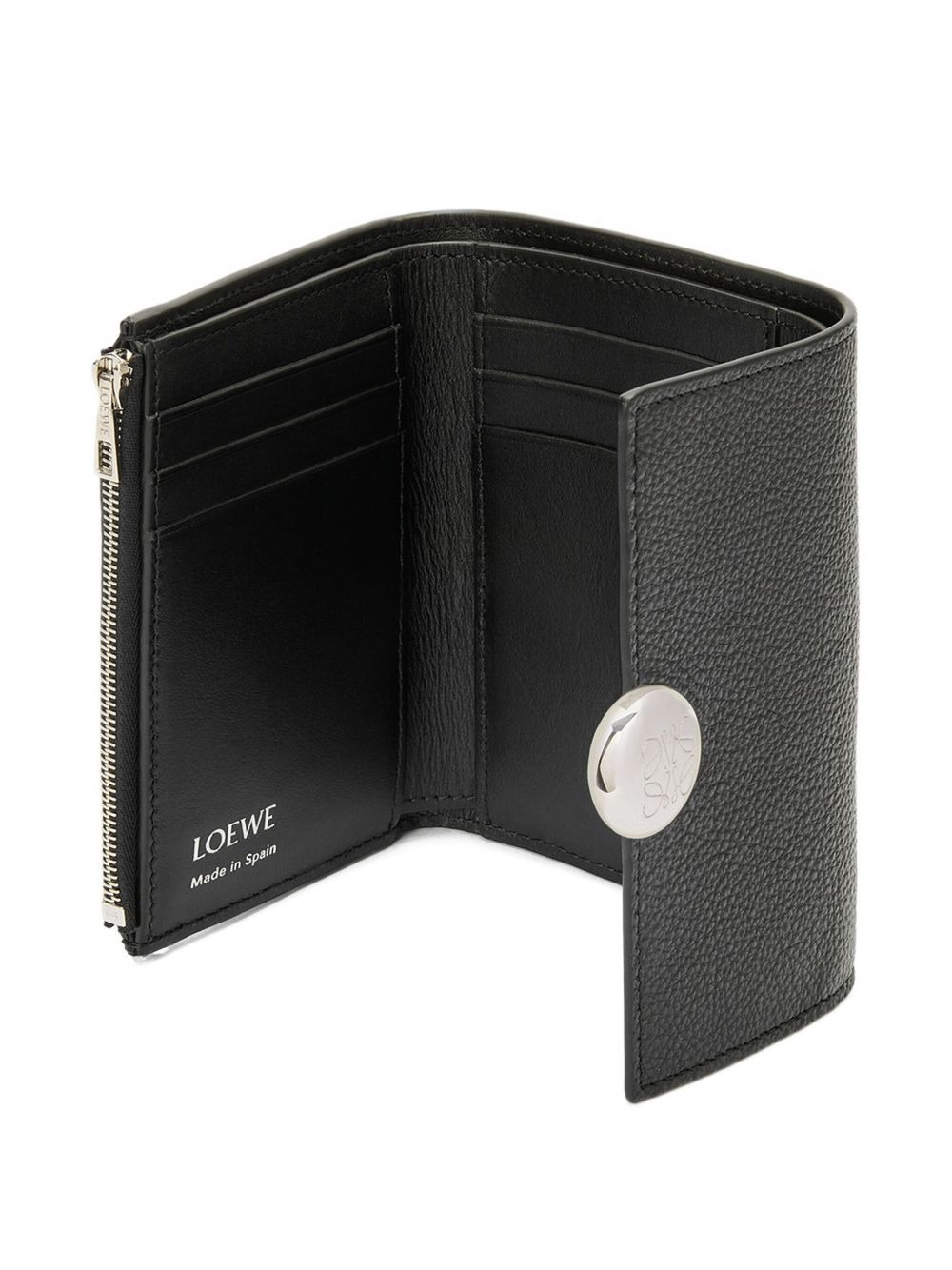 leather logo-detail wallet - 3