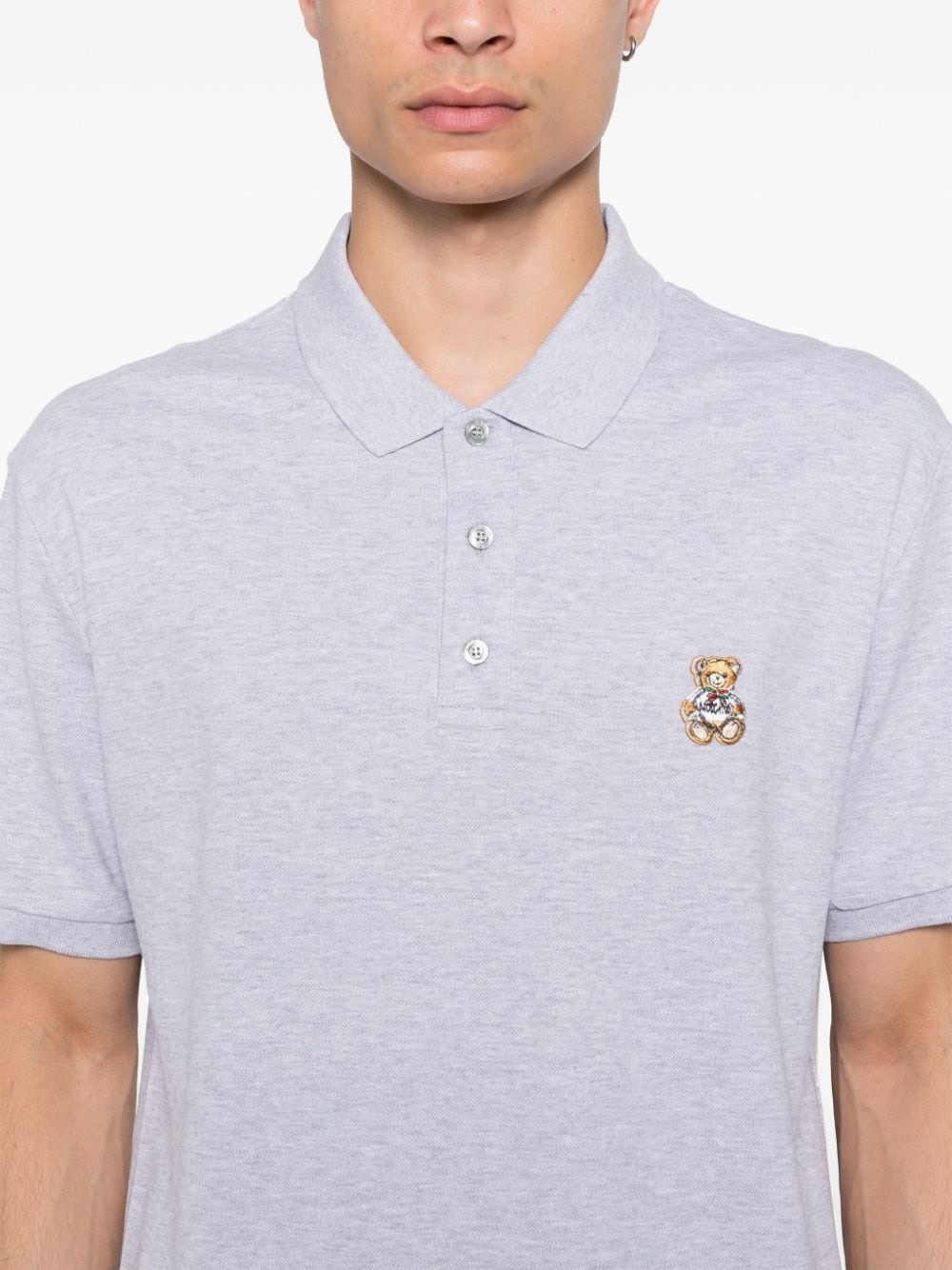 Teddy Bear-patch polo shirt - 5