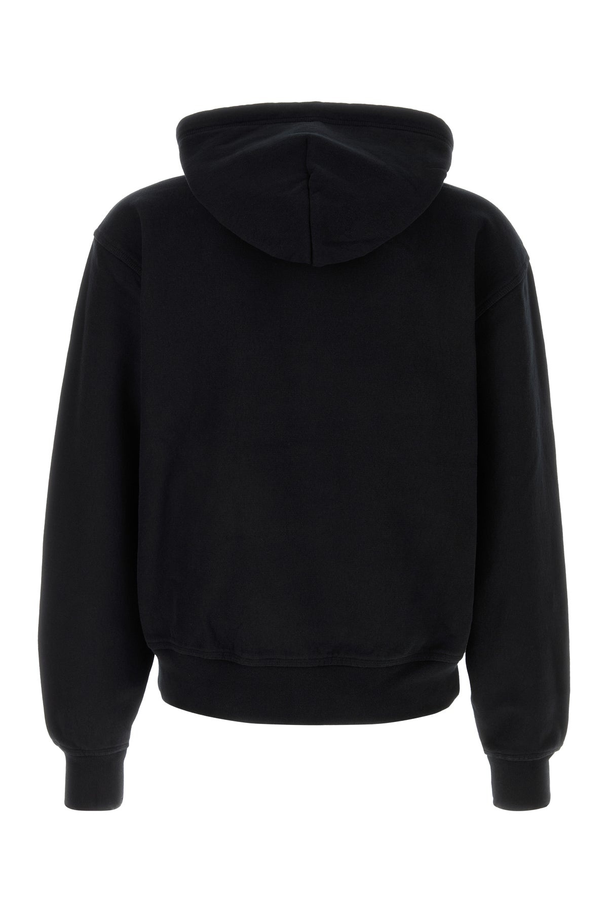 Black cotton blend sweatshirt - 2