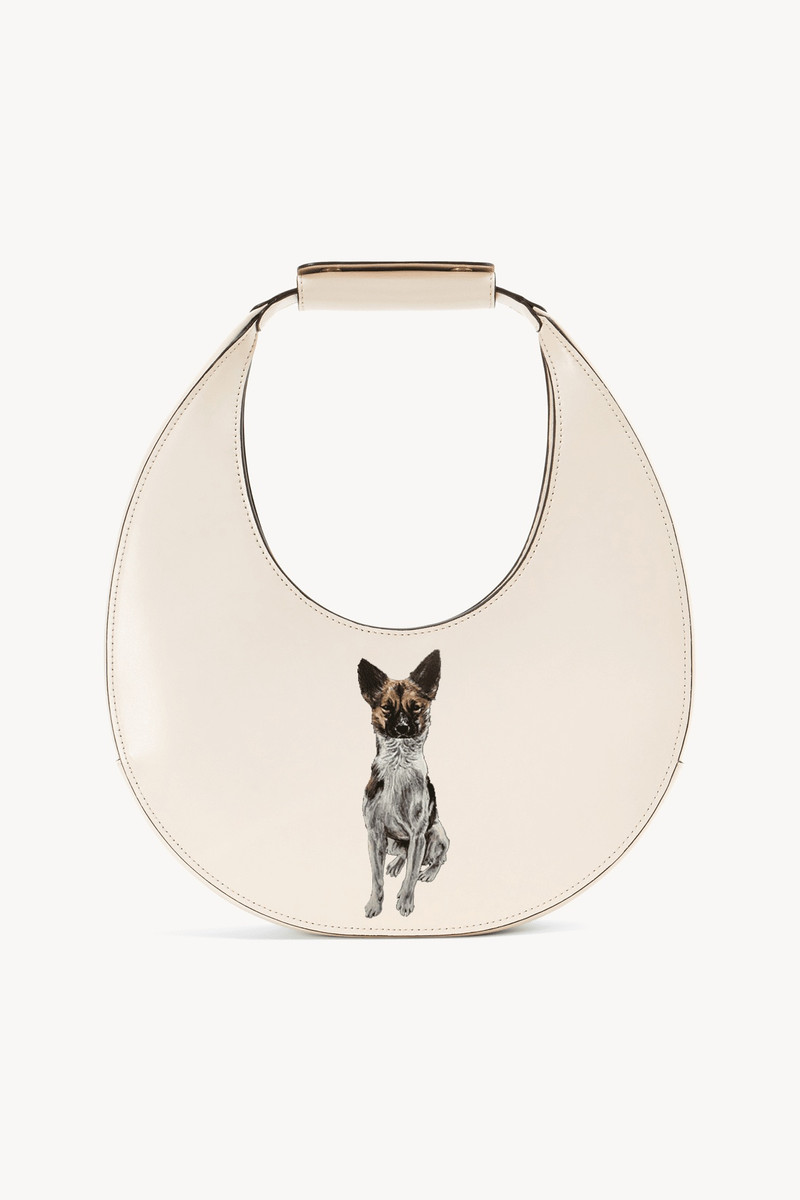 STAUD CUSTOM MOON BAG | CREAM 1