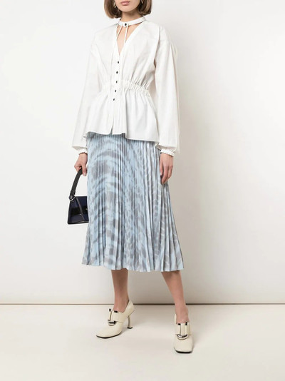 Proenza Schouler pleated tie-dye skirt outlook