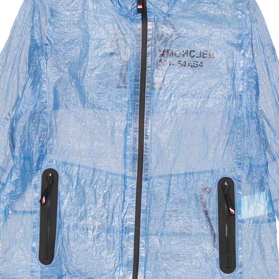 Moncler Ladies Day-namic Landry Crinkled Jacket - Bright Blue - 6