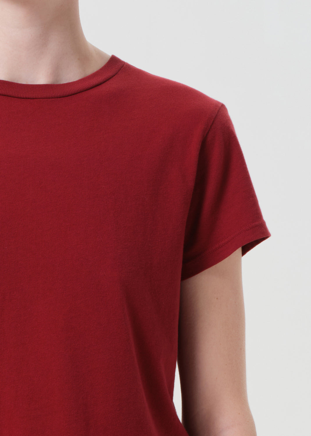 ADINE SHRUNKEN TEE IN BRICK - 5