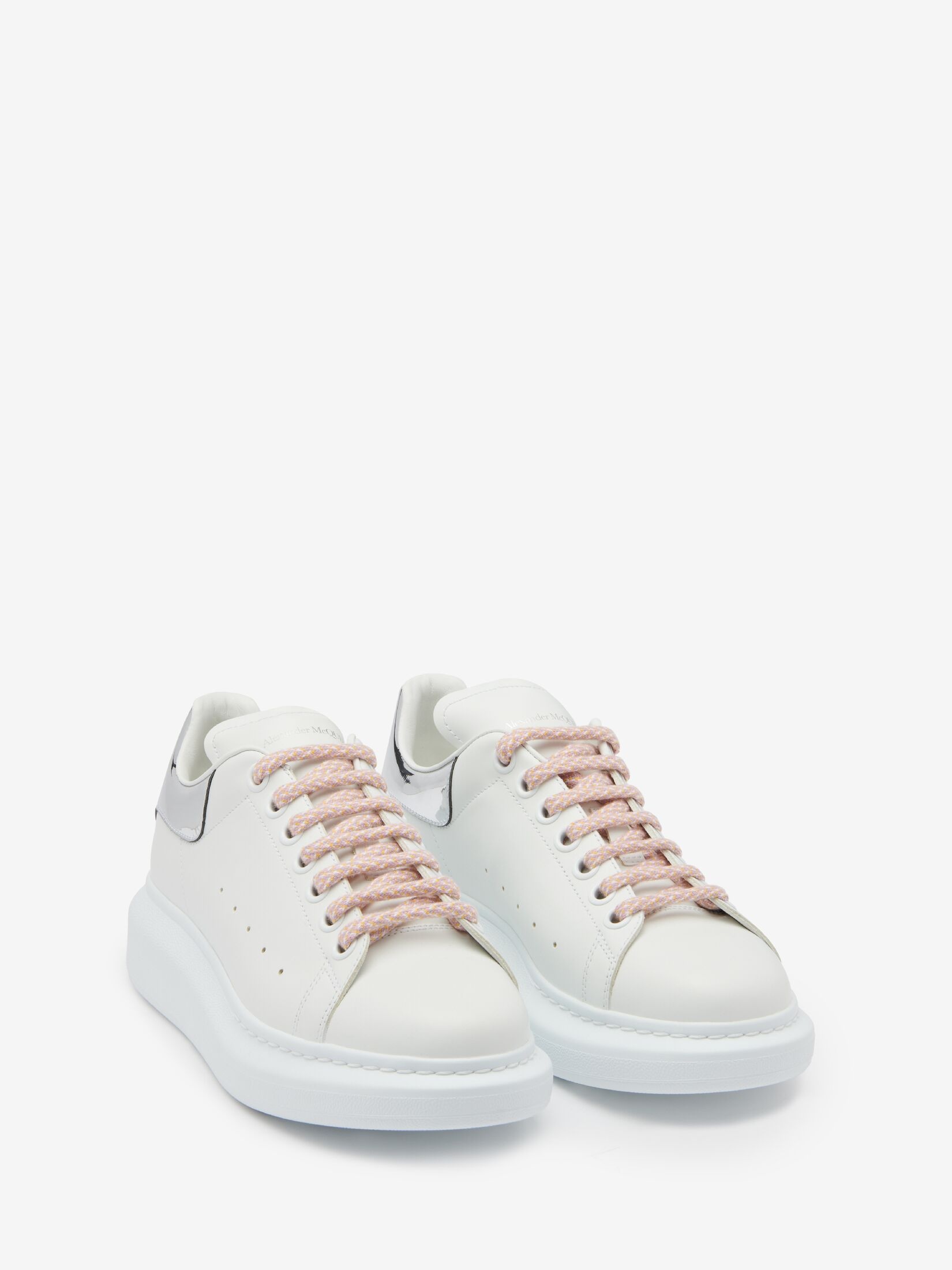 Women's Oversized Sneaker in White/silver - 2