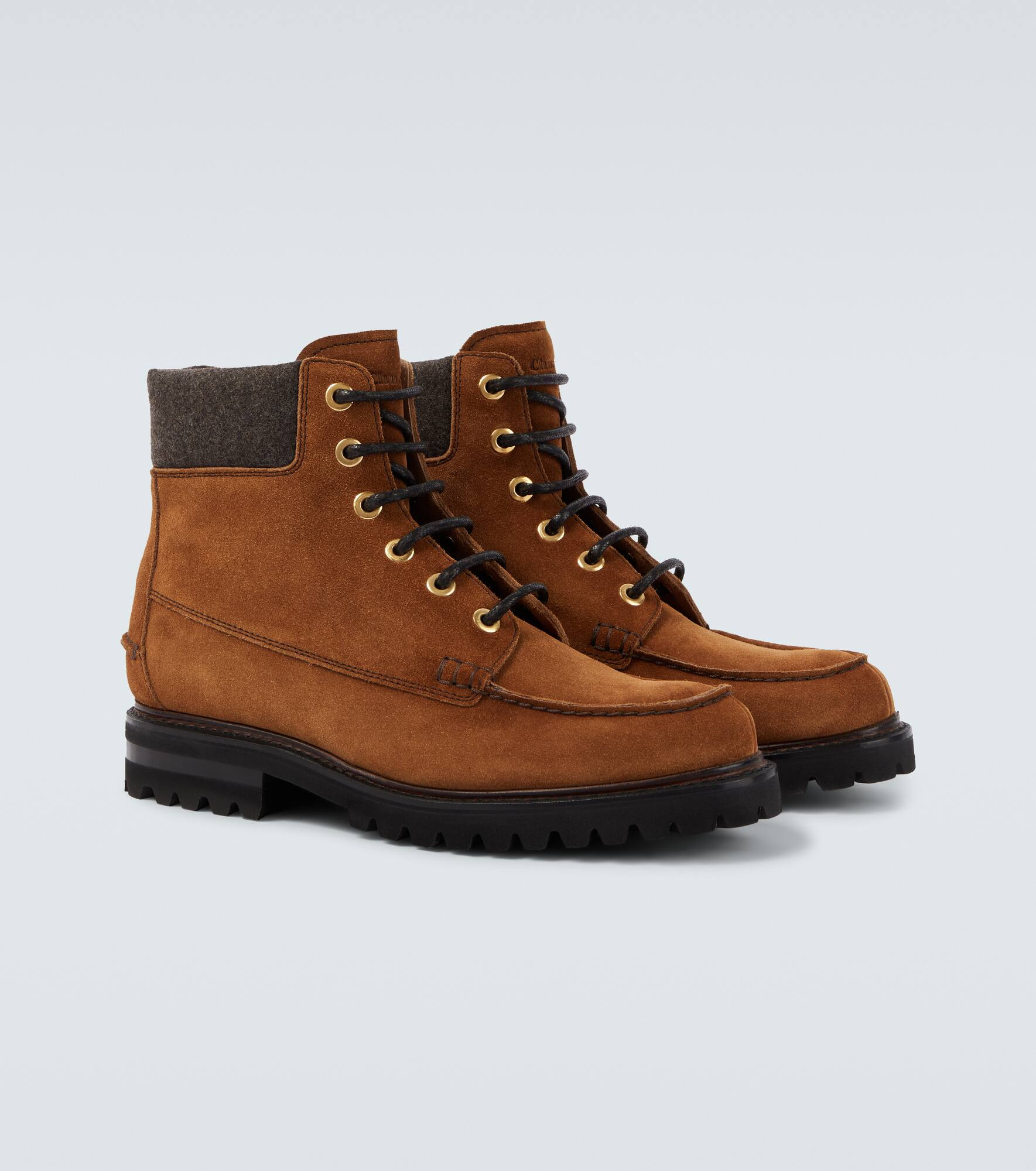 Padstow suede lace-up boots - 5