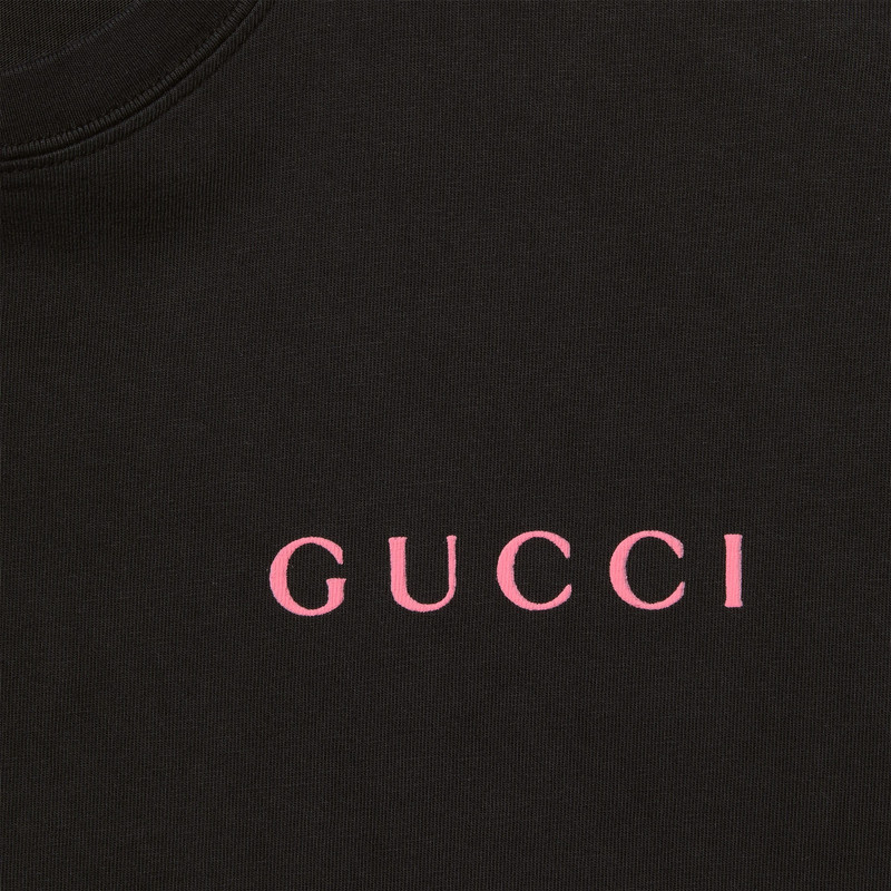 Printed cotton jersey T-shirt 6