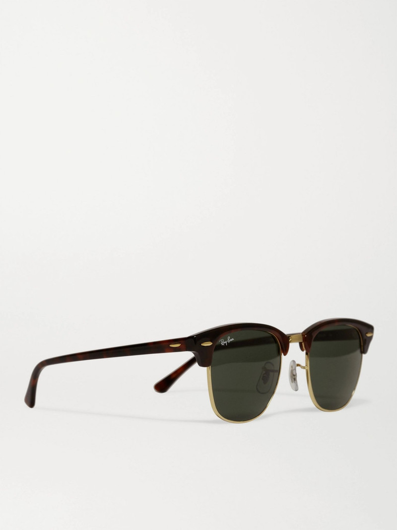 Clubmaster Acetate and Gold-Tone Sunglasses Tortoiseshell 3