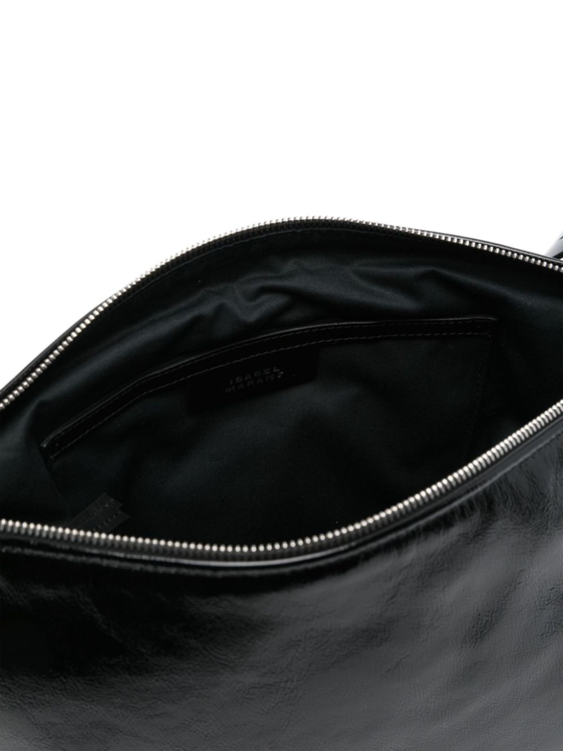 Black Leyden Leather Shoulder Bag - 5