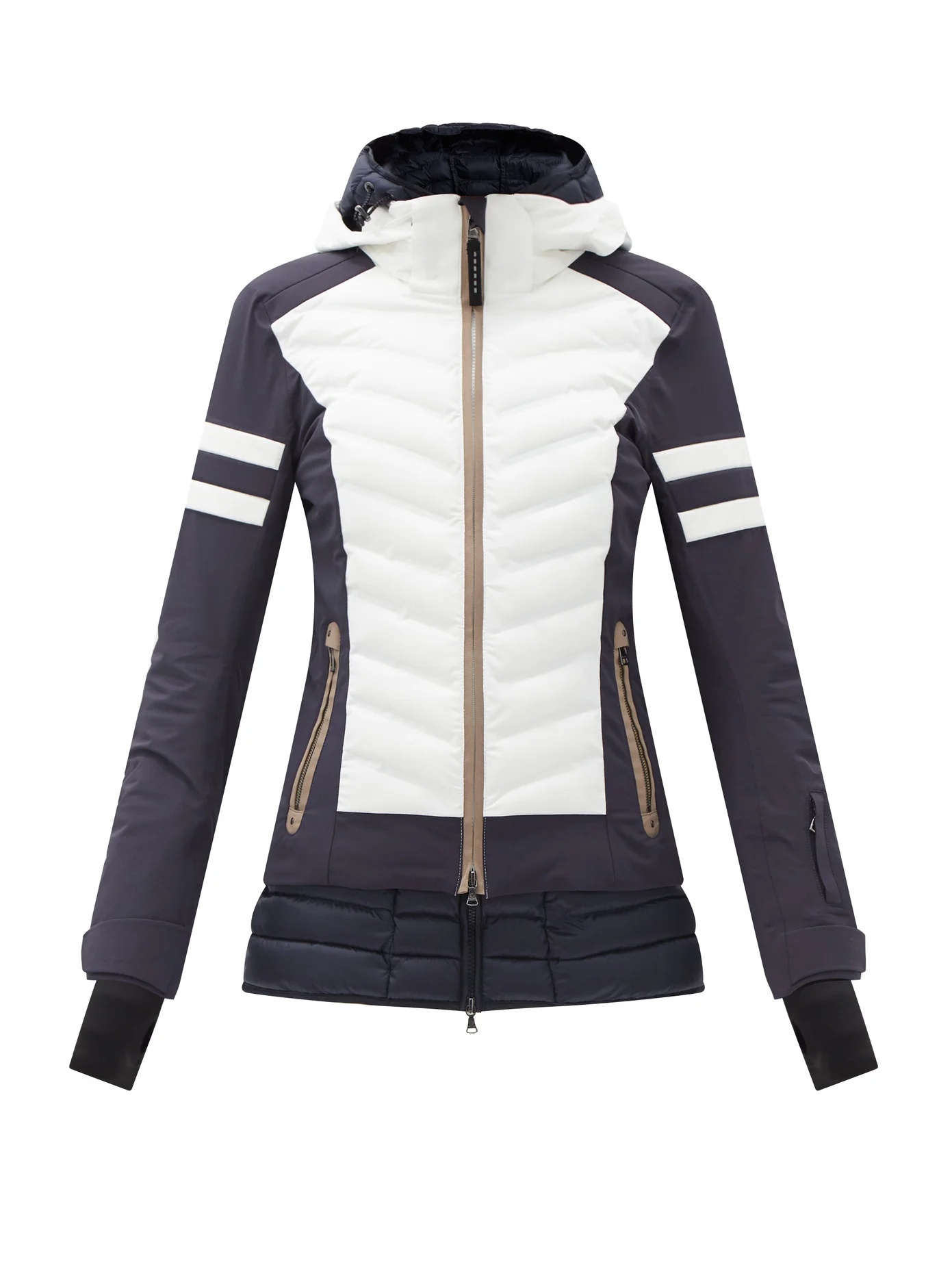 Rikela bi-colour quilted shell ski jacket - 1