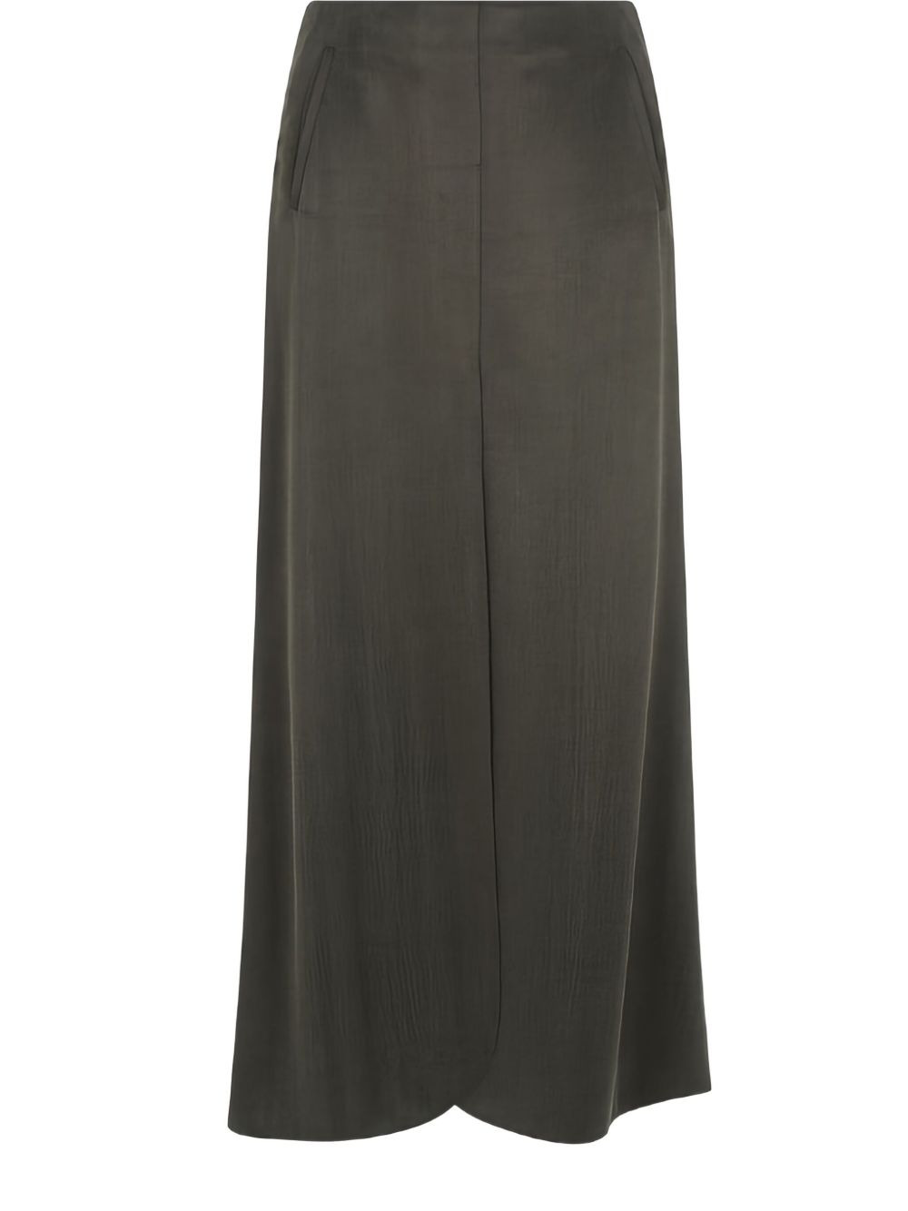 pockets a-line midi skirt - 2