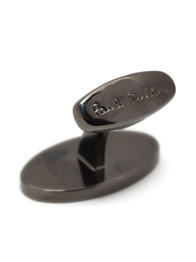 Paul Smith oval-shaped logo cufflinks outlook