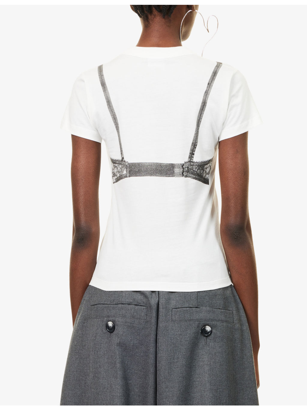 Bra Short-Sleeves Cotton-Jersey T-Shirt - 4