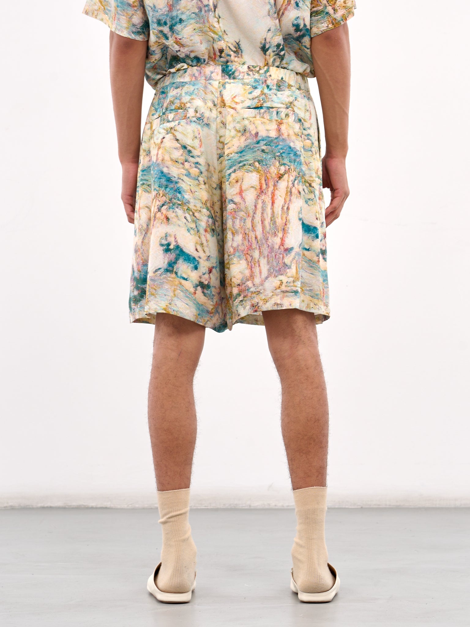 Printed Drawstring Shorts - 3