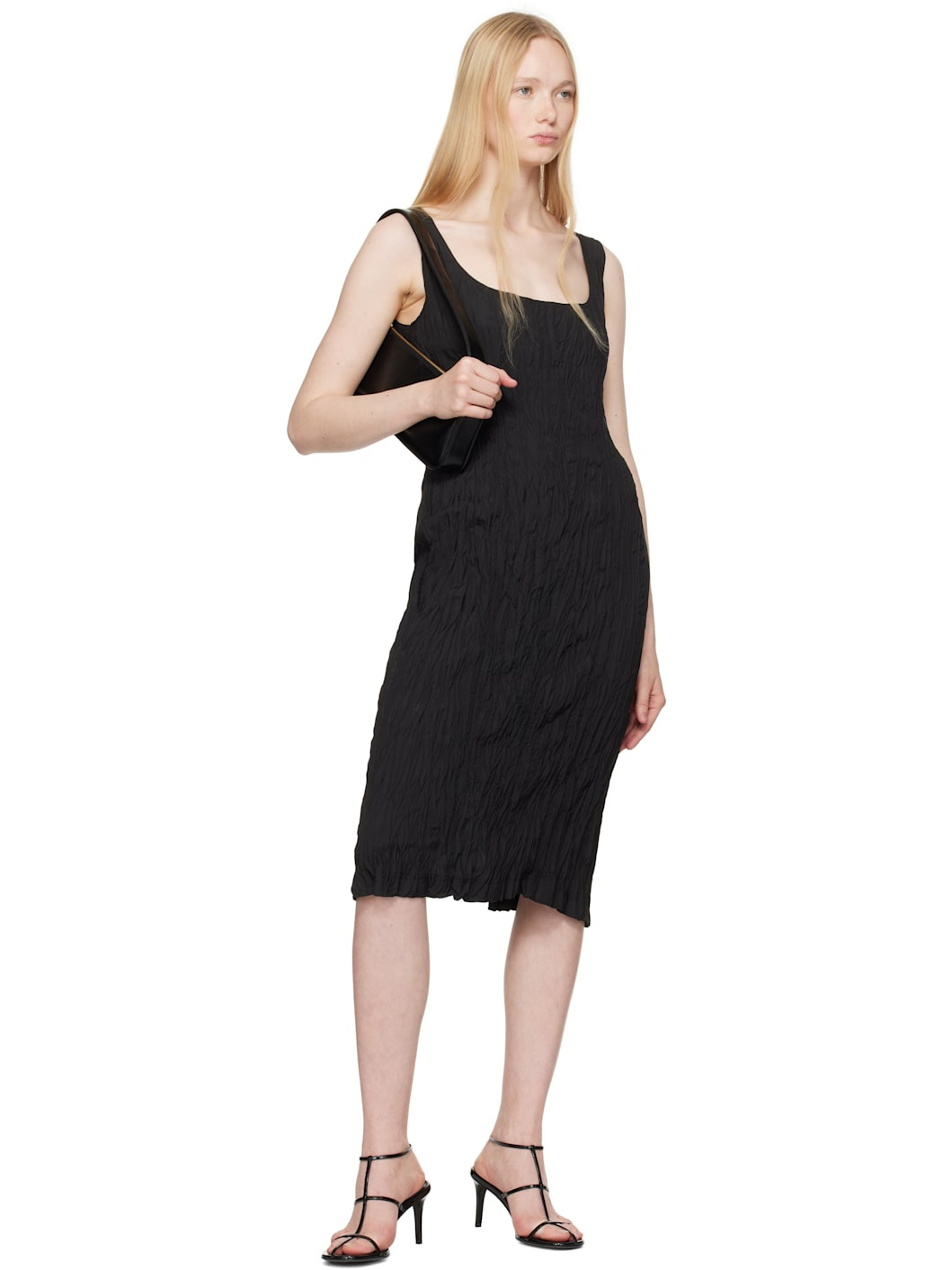 Black Lori Baguette Bag - 4