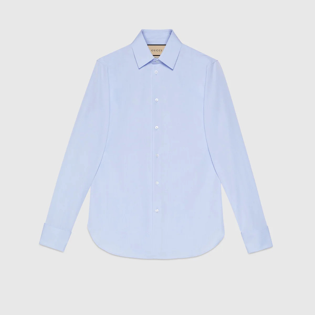 Cotton poplin Cotton shirt with hidden Gucci labelshirt - 1