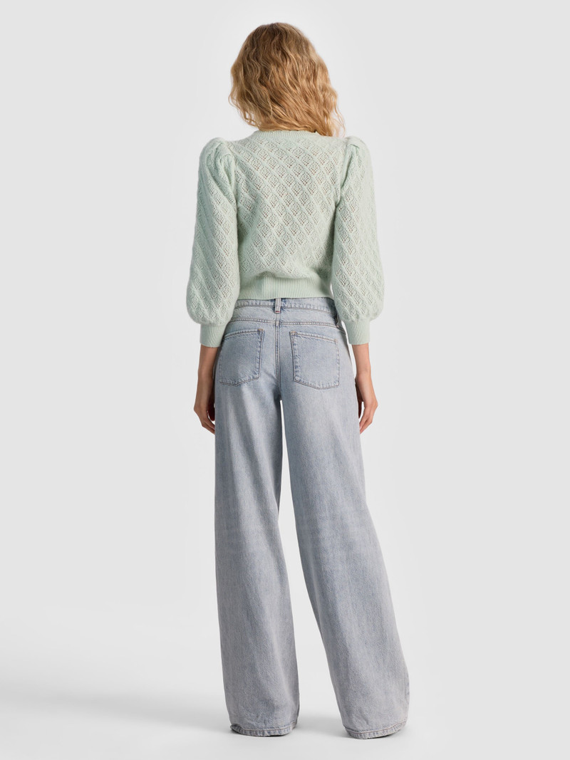 Alice + Olivia DORIS POINTELLE CARDIGAN outlook