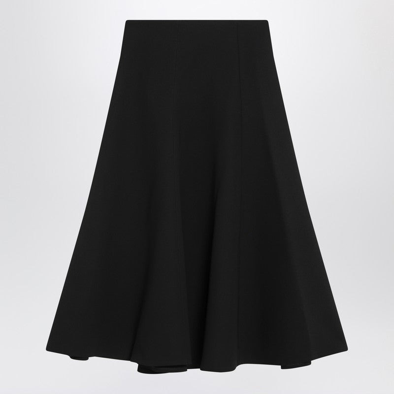 Jacquemus Black Flared Wool Skirt Women - 2