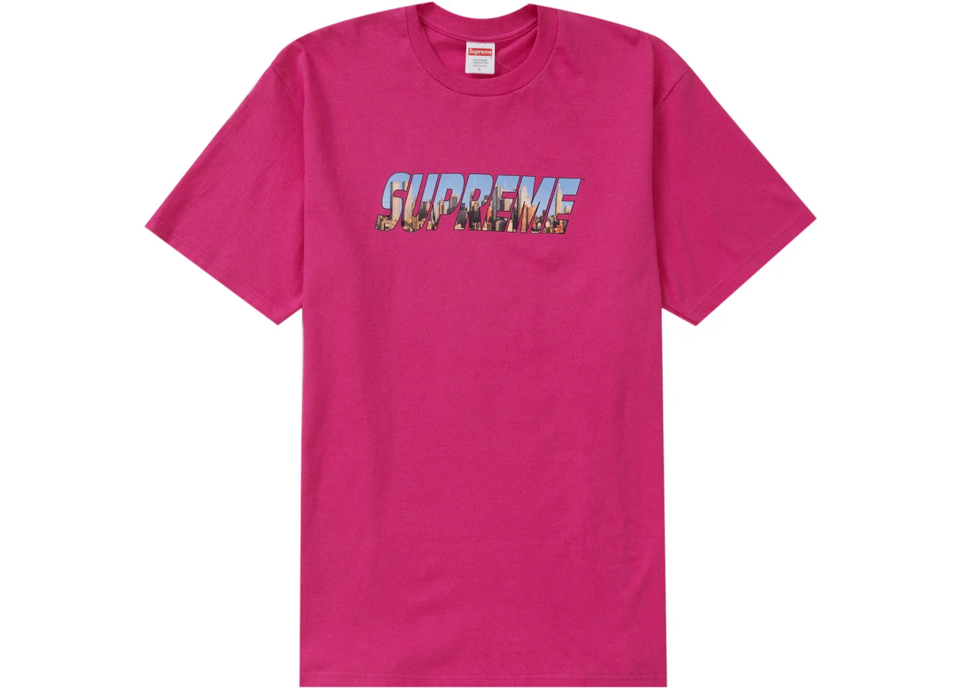 Supreme Gotham Tee Magenta - 1