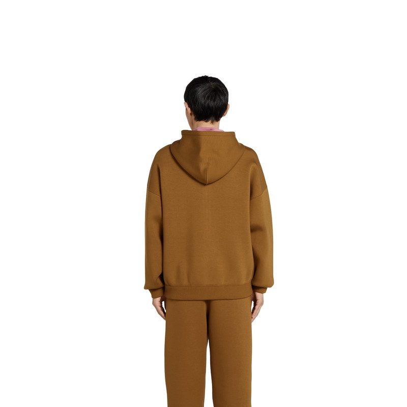 Embroidered hooded jersey sweatshirt 4