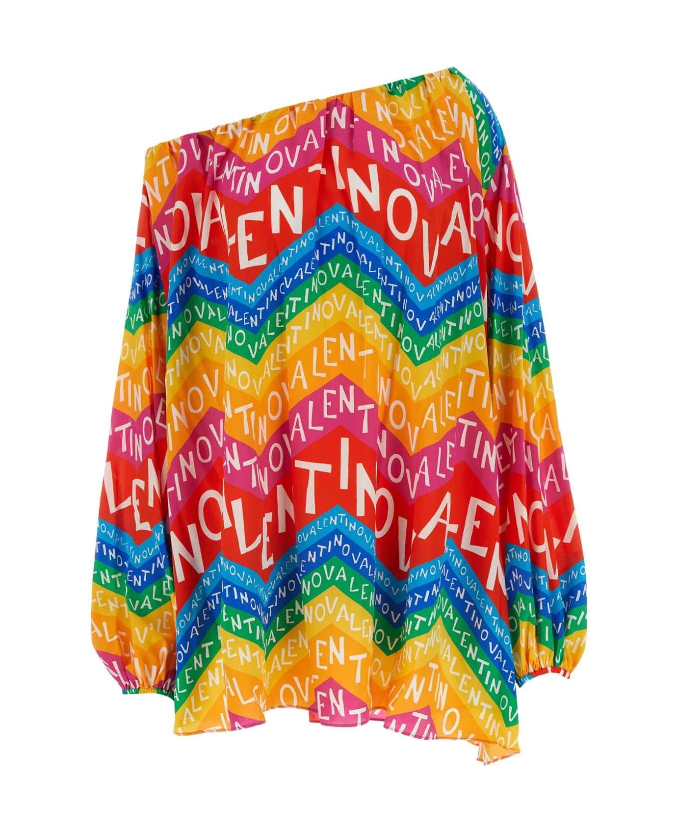 ワンピース VALENTINO PRINTED CREPE VALENTINO GARAVANI ESCAPE MINI DRESS Valentino Printed crepe Valentino Garavani Escape mini dress