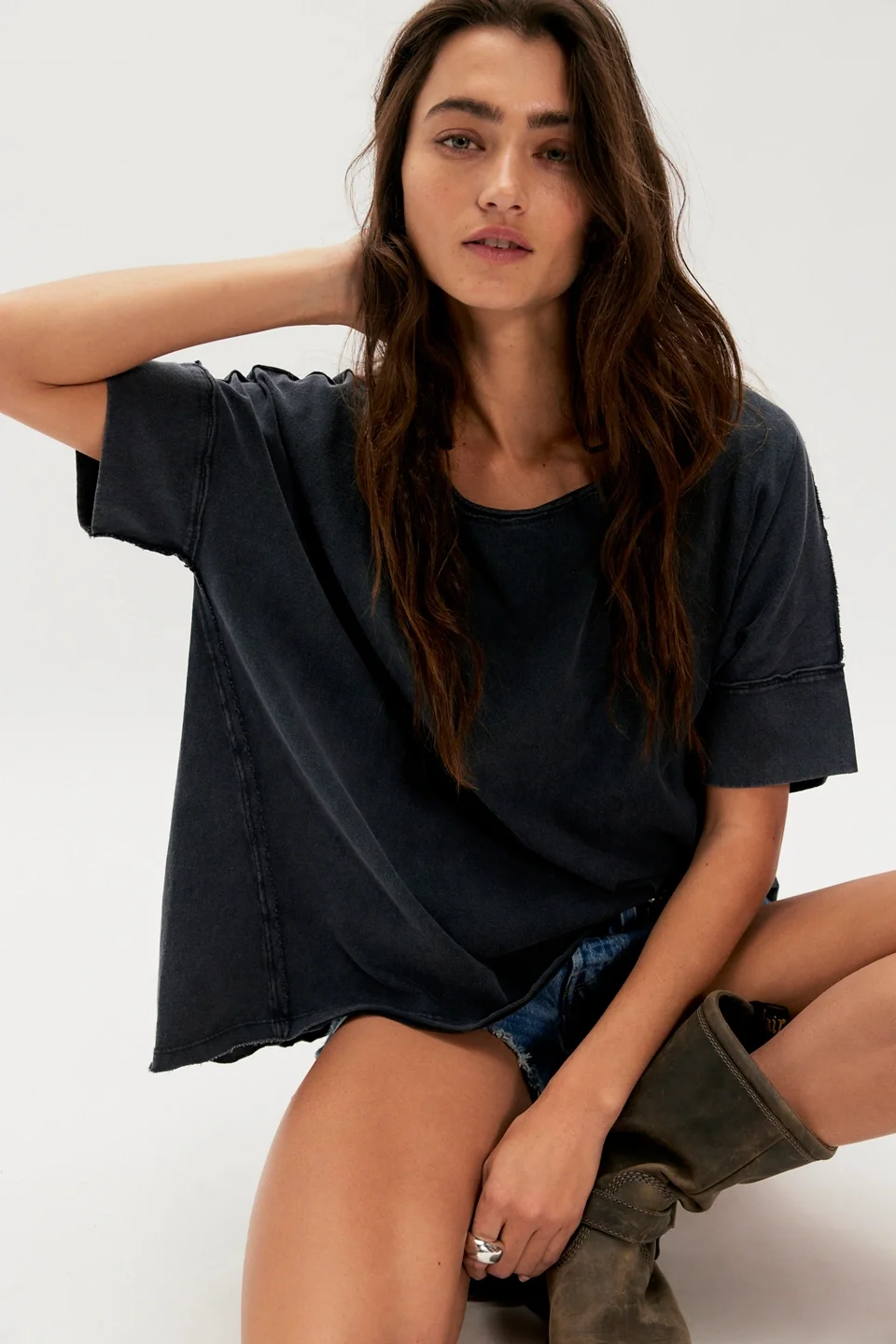 We The Free Rex Oversized Cotton Tee - 1