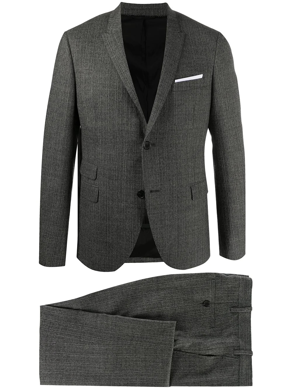 pinstripe single-breasted suit - 1