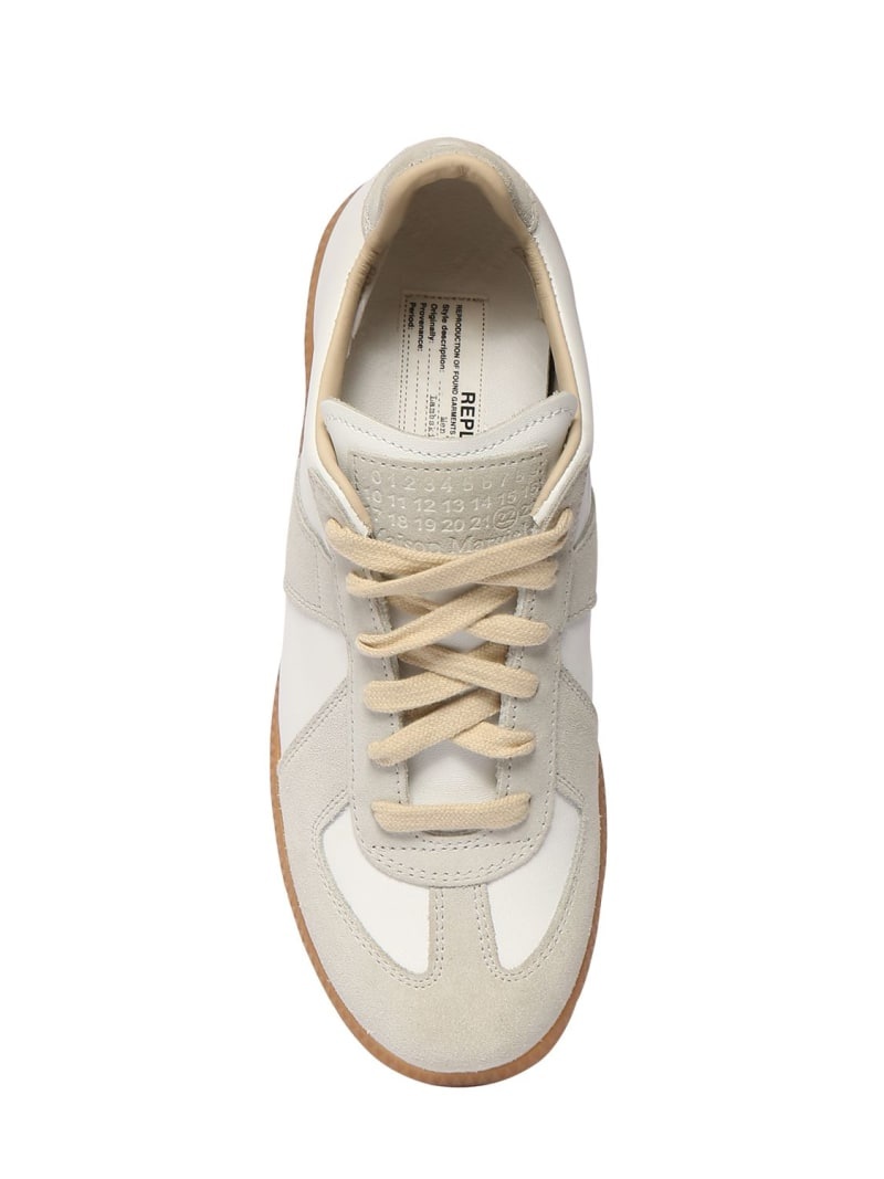 20mm Replica leather & suede sneakers - 6