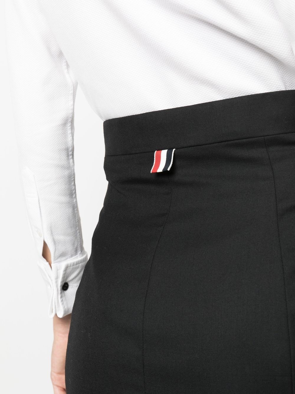 twill-weave pencil skirt - 5