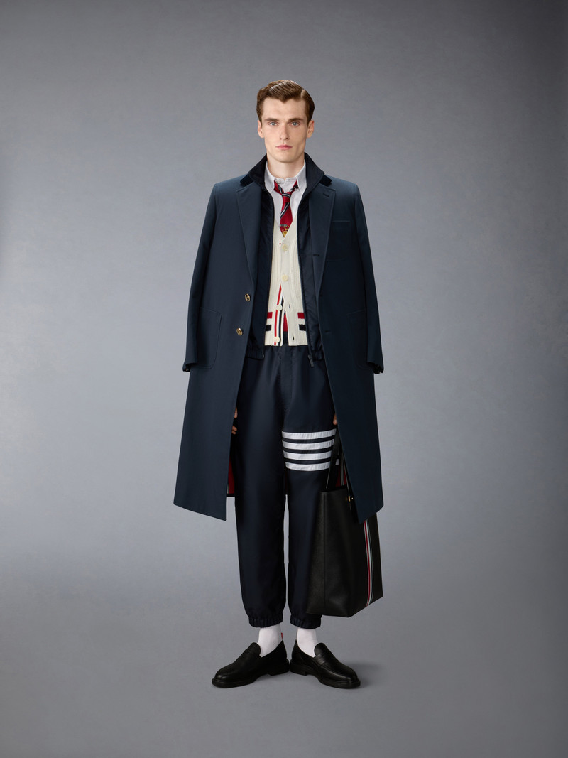 GABARDINE ELONGATED OVERCOAT 5