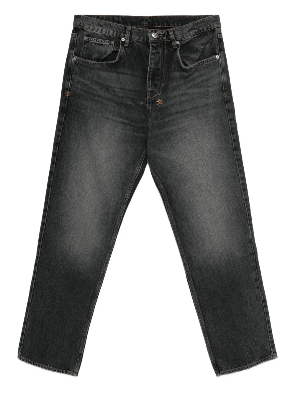 button-fastening jeans - 1