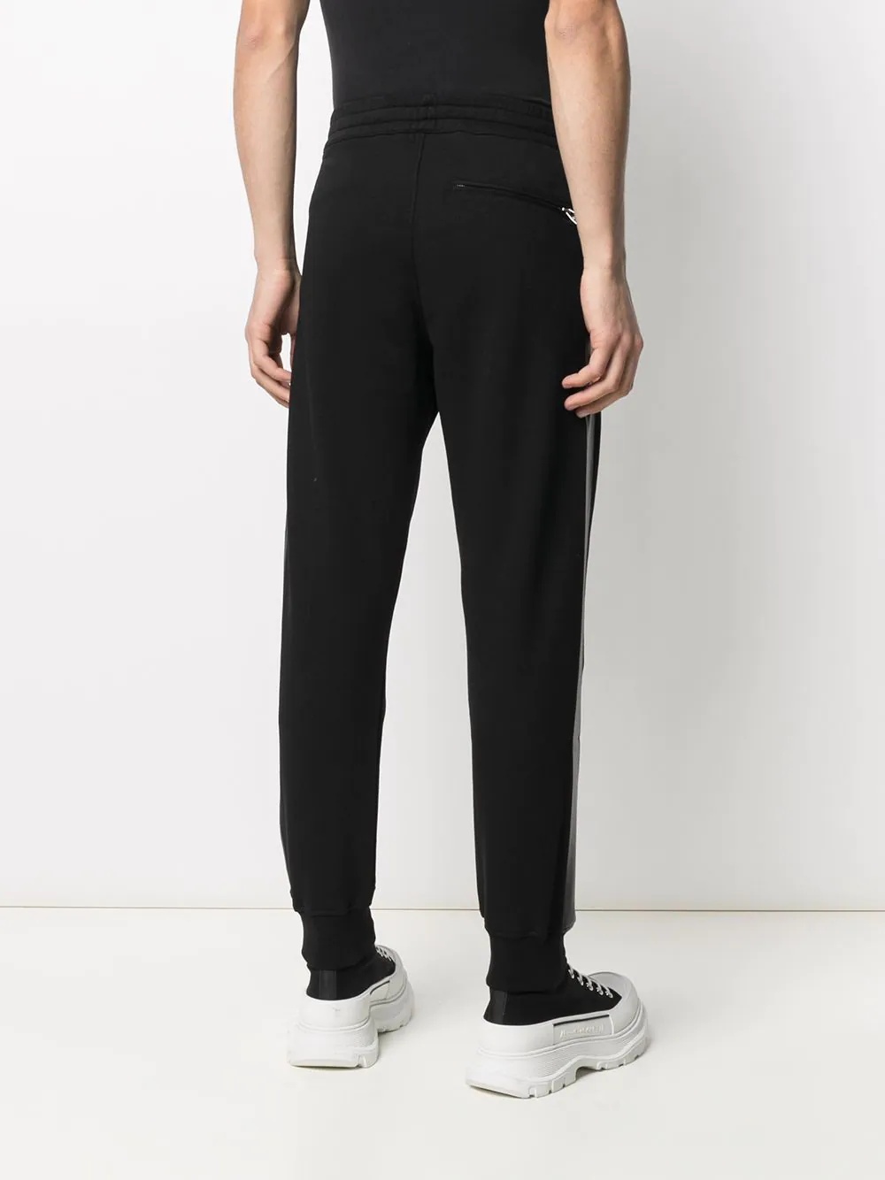 side-stripe track pants - 4