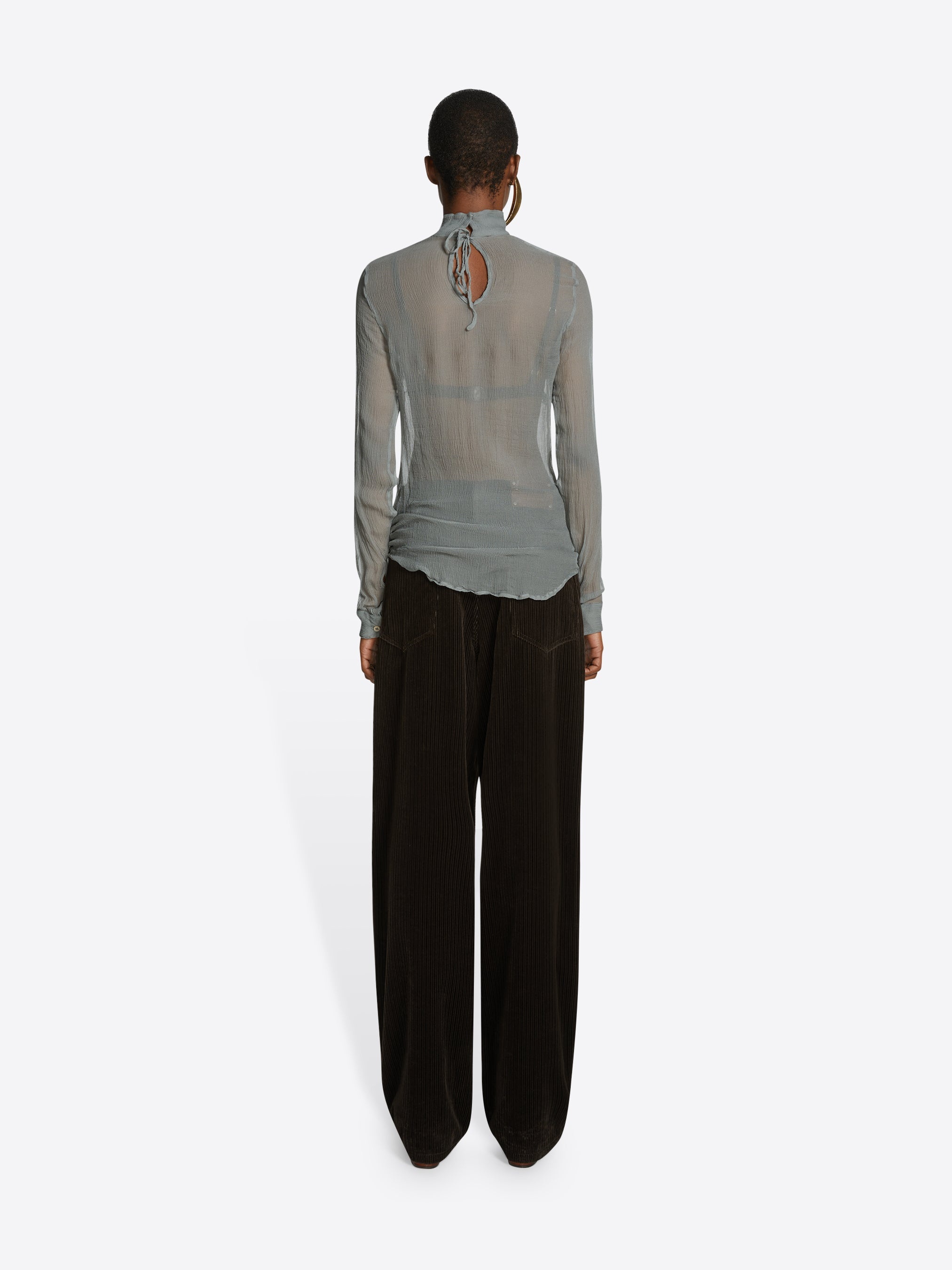 CROPPED CORDUROY PANTS - 4