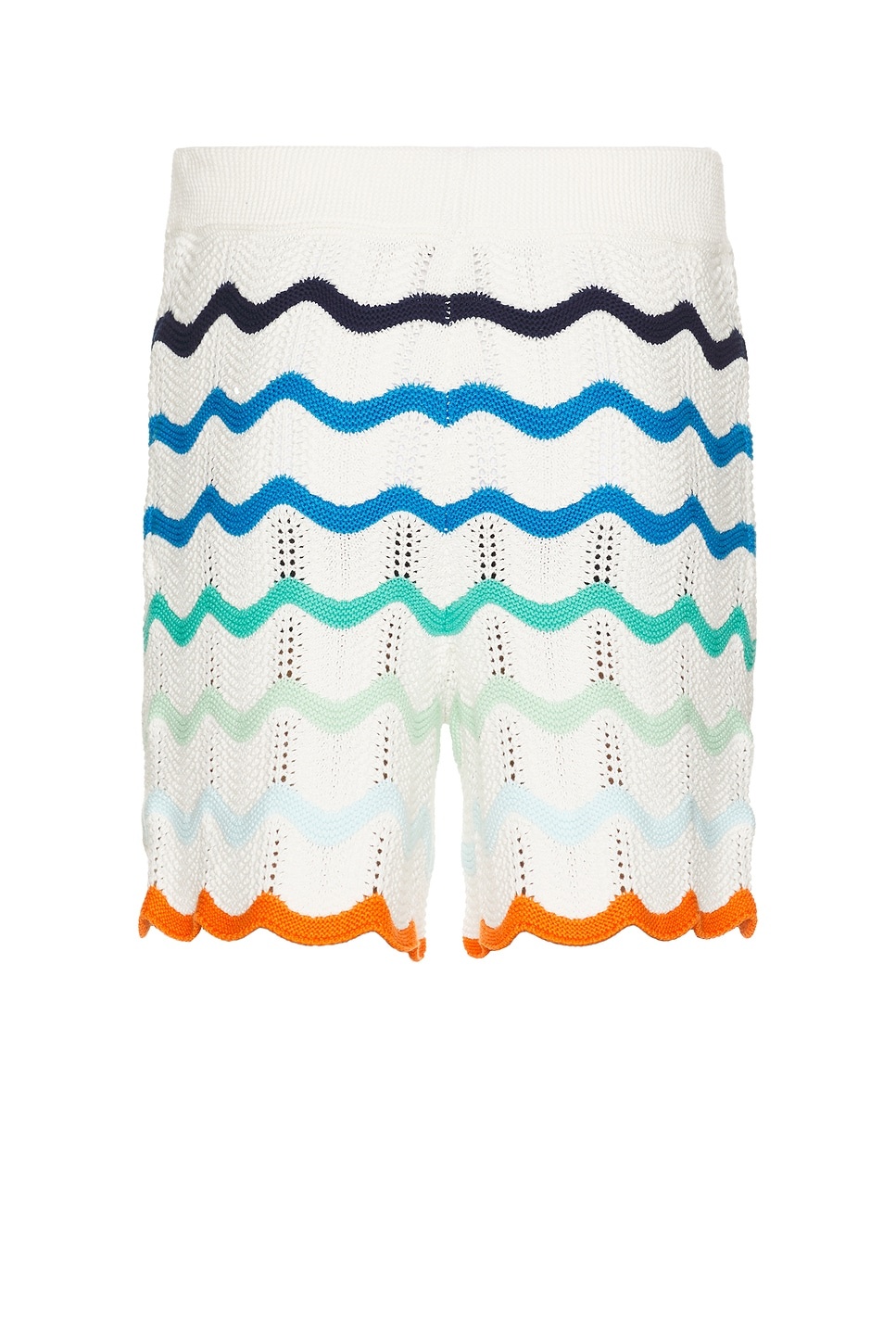 Gradient Wave Texture Shorts - 2