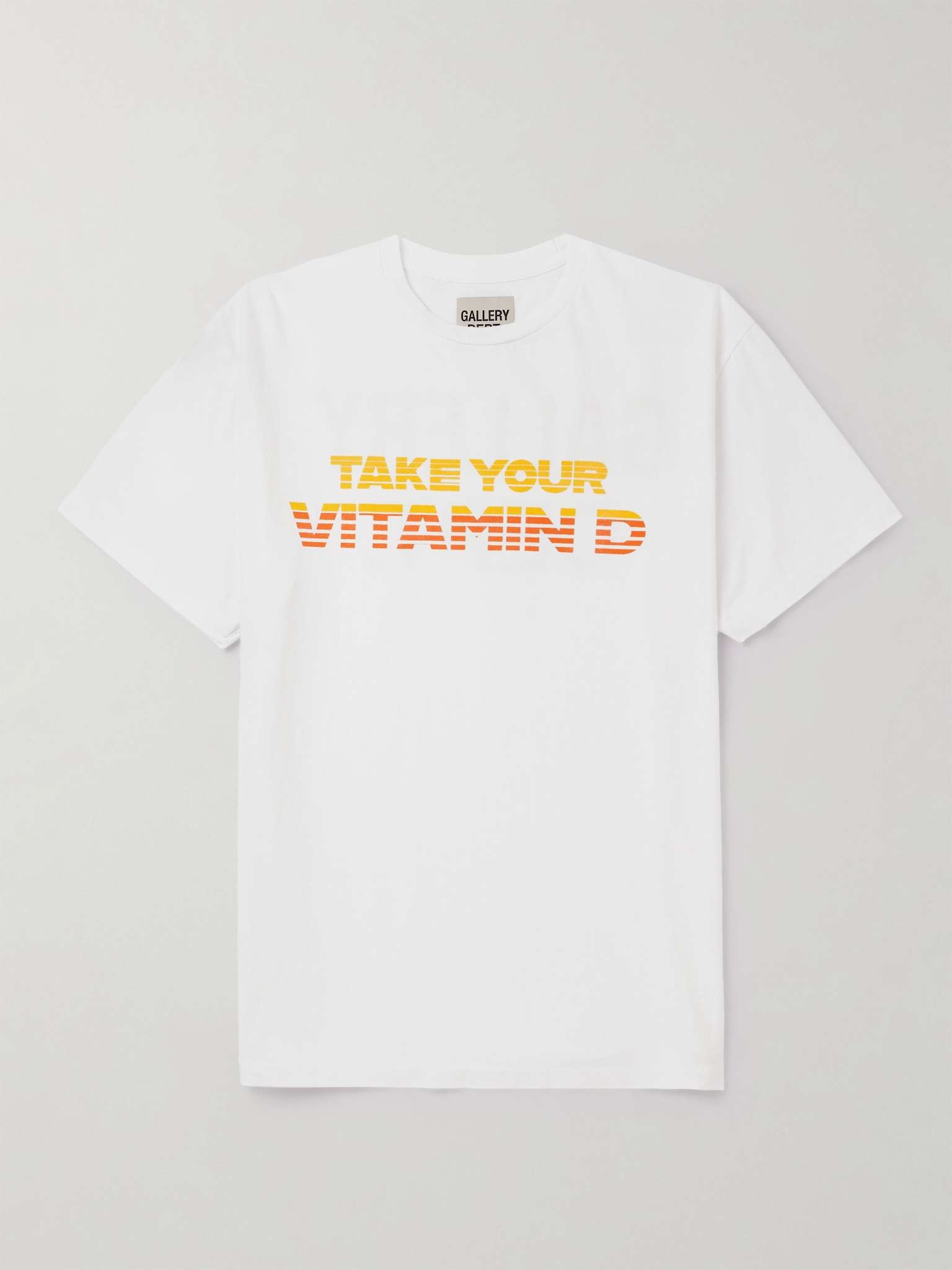 Vitamin D Logo-Print Cotton-Jersey T-Shirt - 1