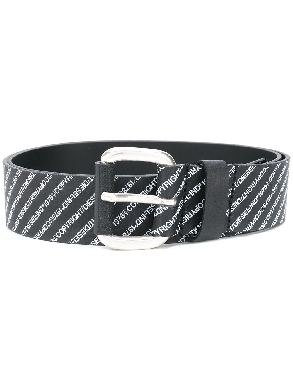 logo-print belt - 1