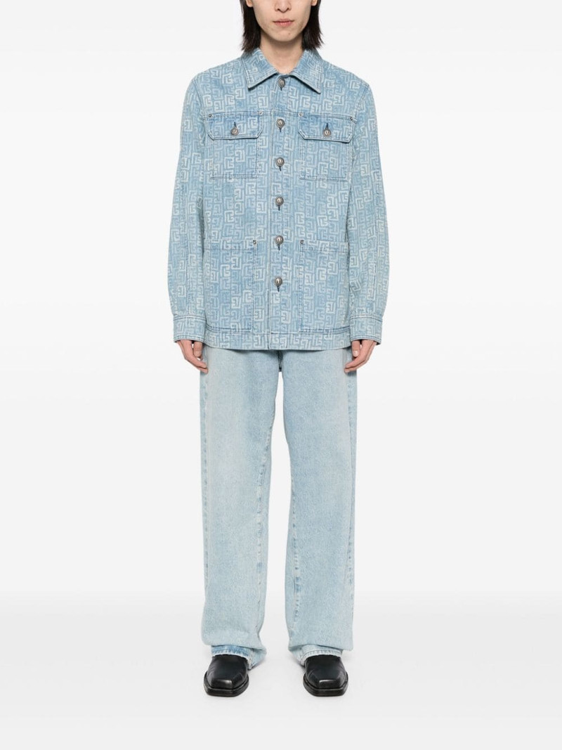 Balmain denim jacket outlook
