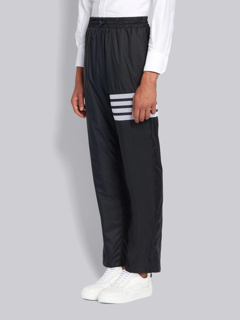 Thom Browne Navy Sheer Ripstop Straight Leg 4-Bar Track Pants outlook