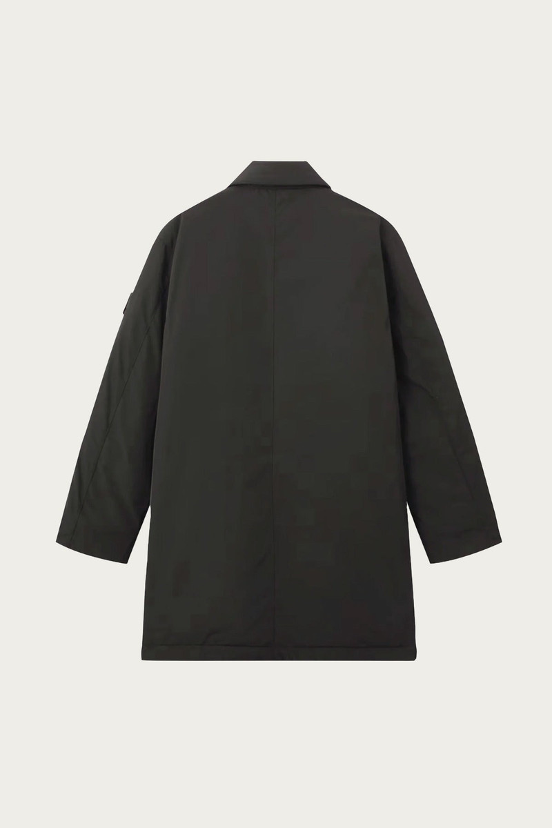 Stone Island Microtwill Long Coat - Lead Grey outlook