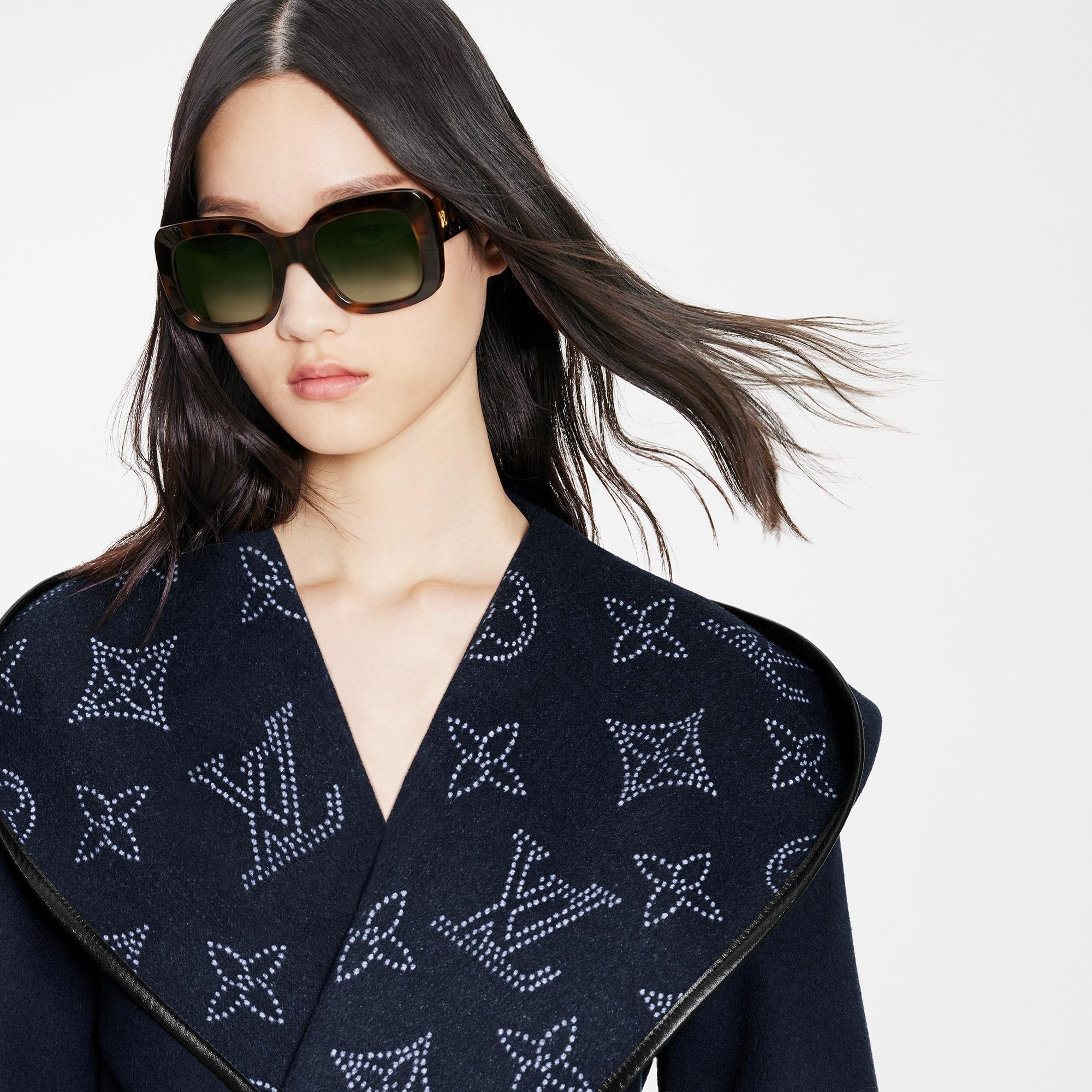 Reversible Mahina Monogram Wrap Coat - 3
