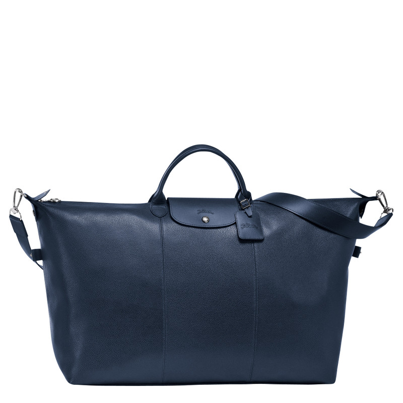 Le Foulonné S Travel bag Navy - Leather 1