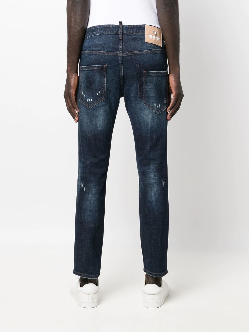 low-rise straight-leg jeans - 4