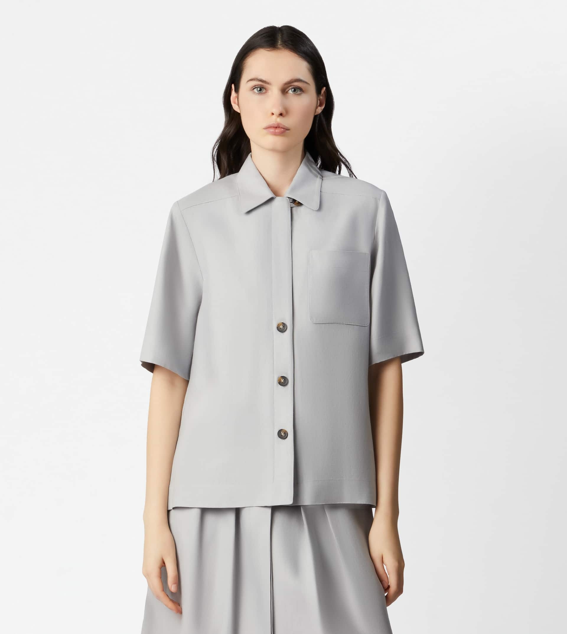SHIRT IN LINEN - GREY - 7