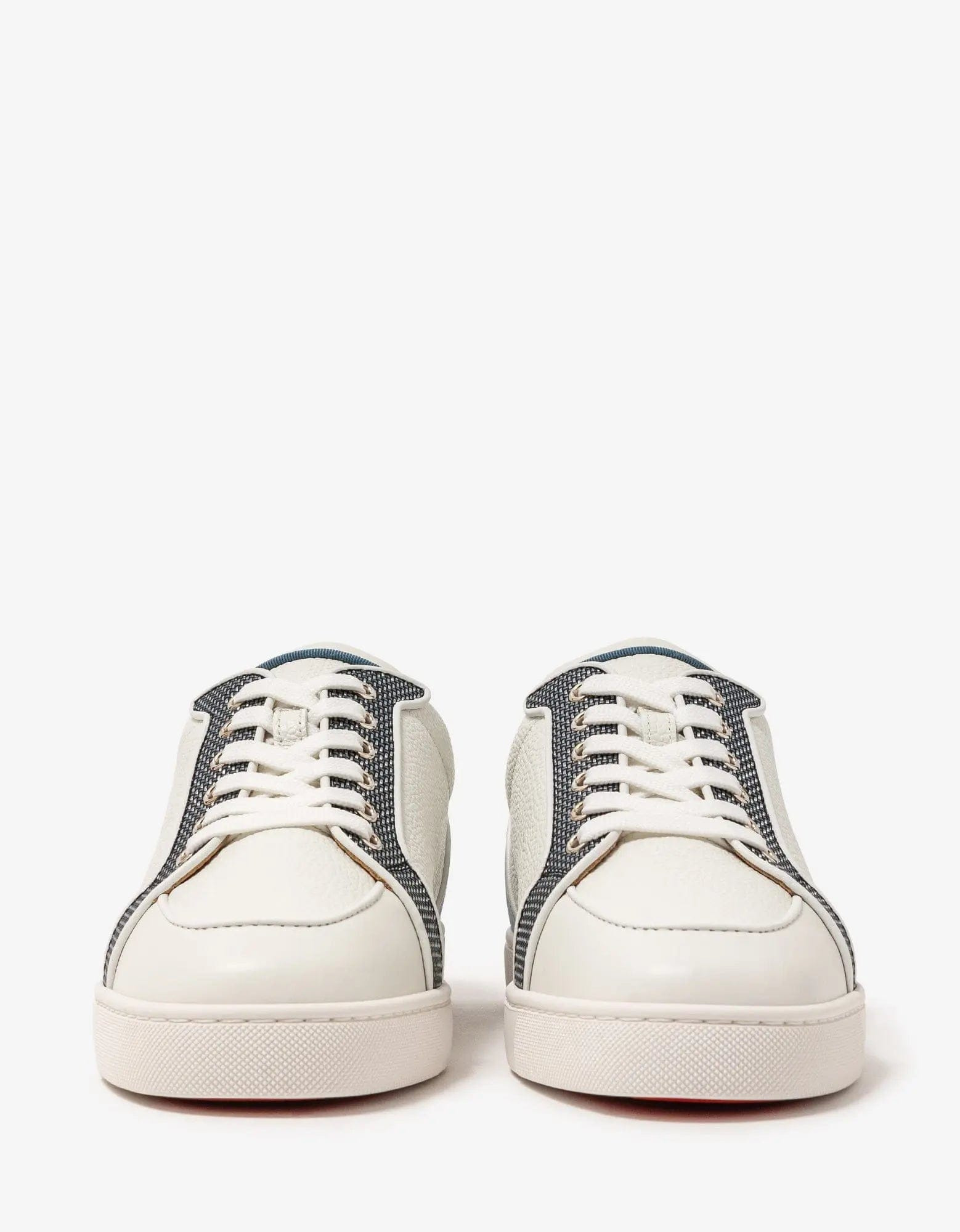 Christian Louboutin Rantulow Orlato Flat White Multicolour Grain Leather Trainers - 5