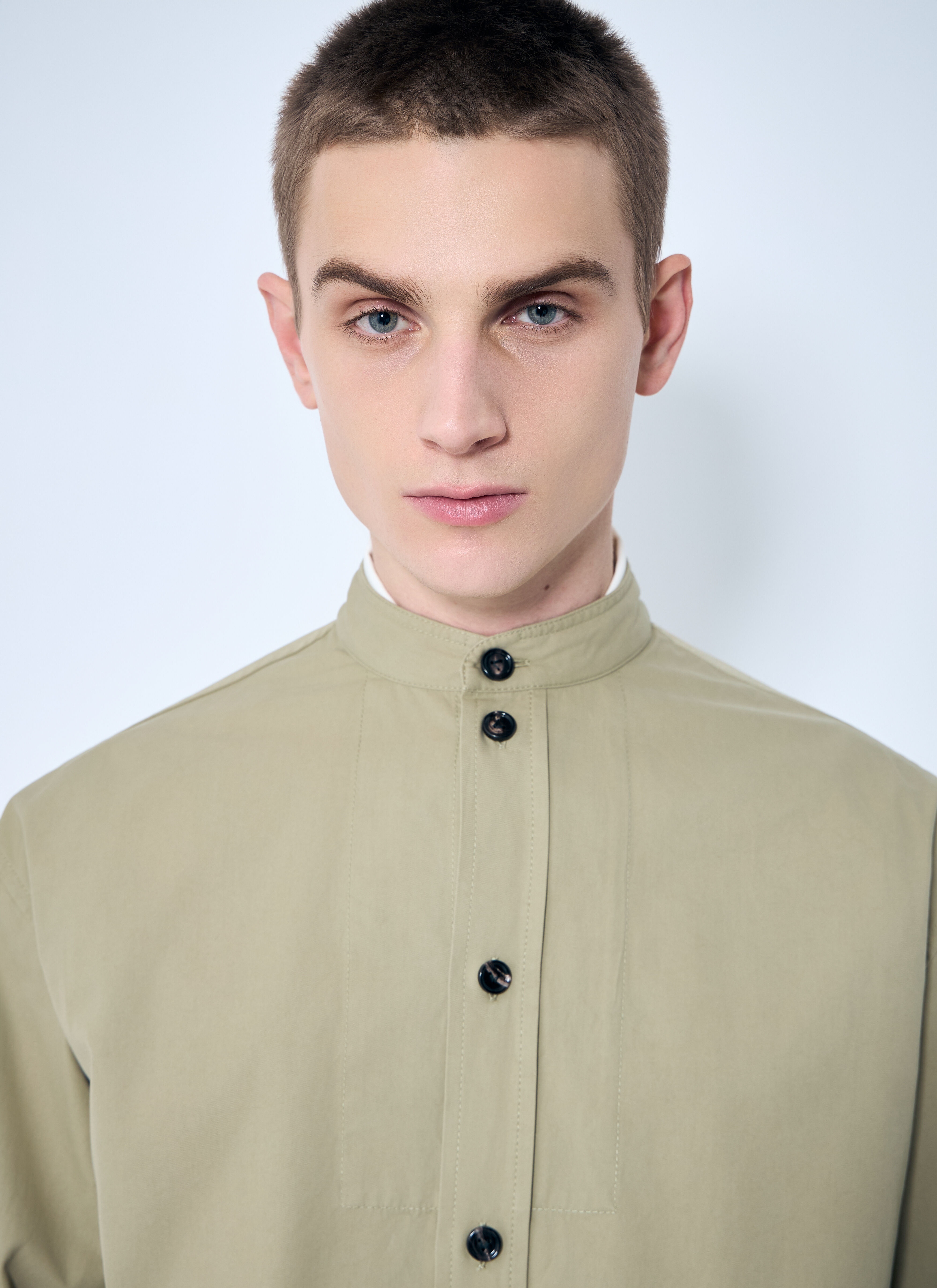 Light-Cotton Twill Overshirt - 5