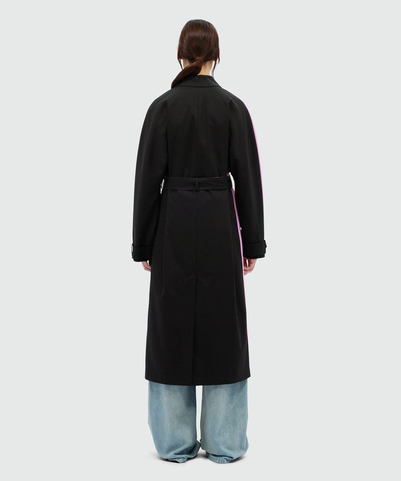 Gabardine trench coat with "Waves" motif 3