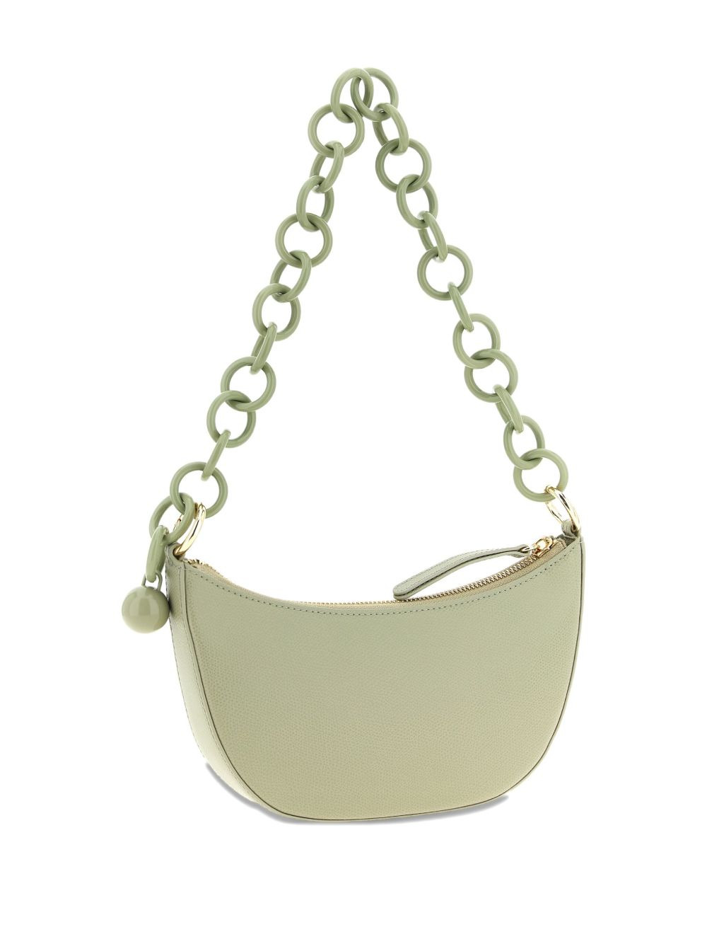 mini half-moon leather shoulder bag - 2