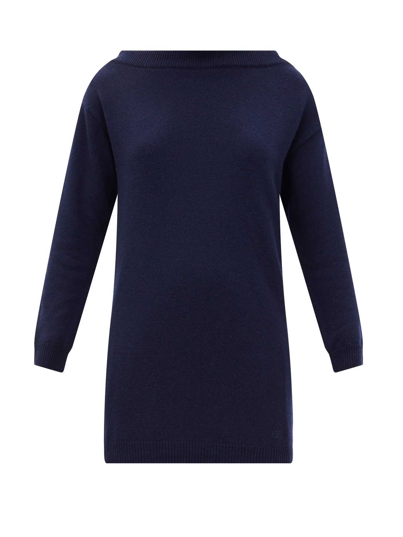 Boat-neck cashmere sweater - 1