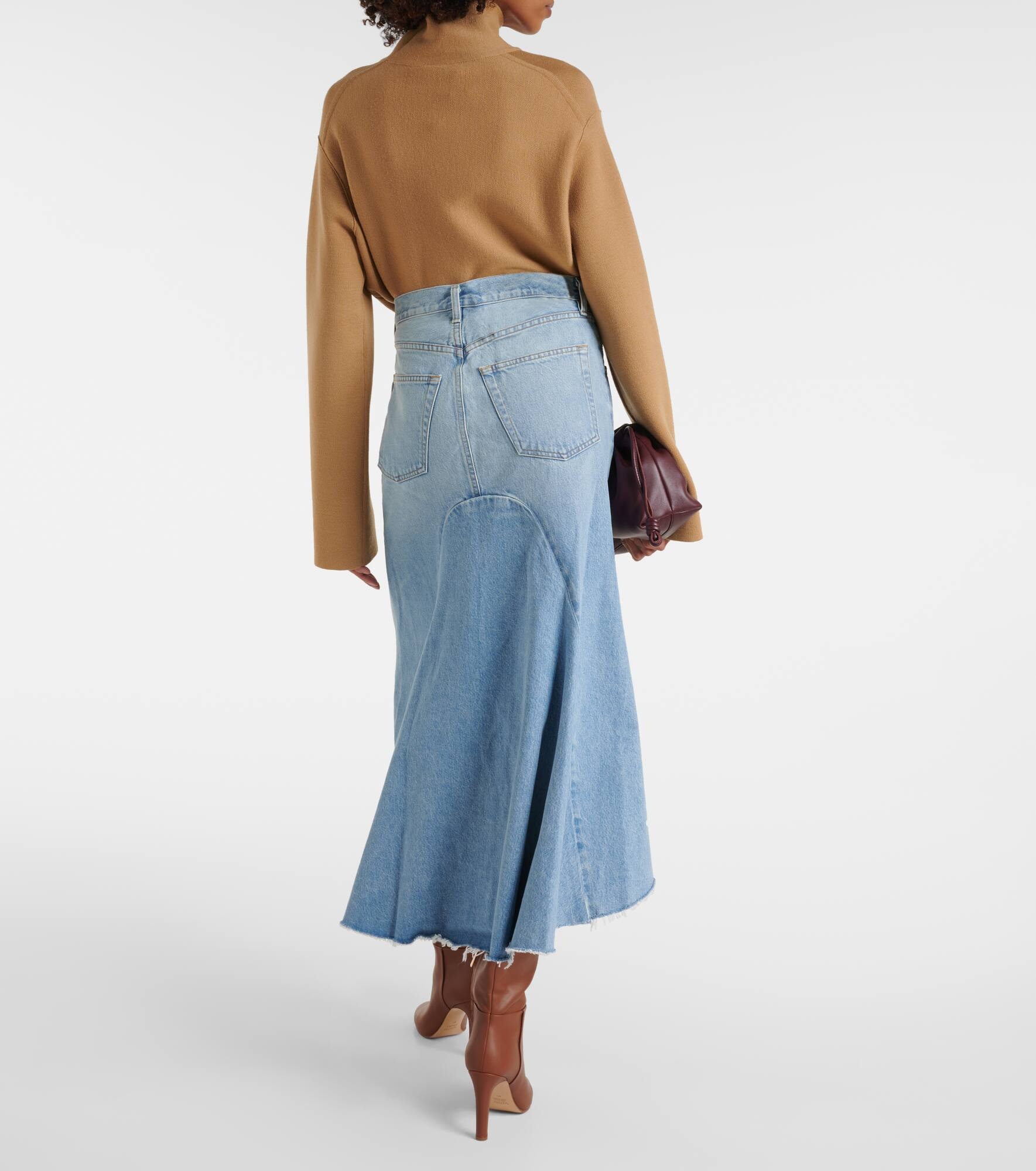 Mina Reworked denim midi skirt - 3